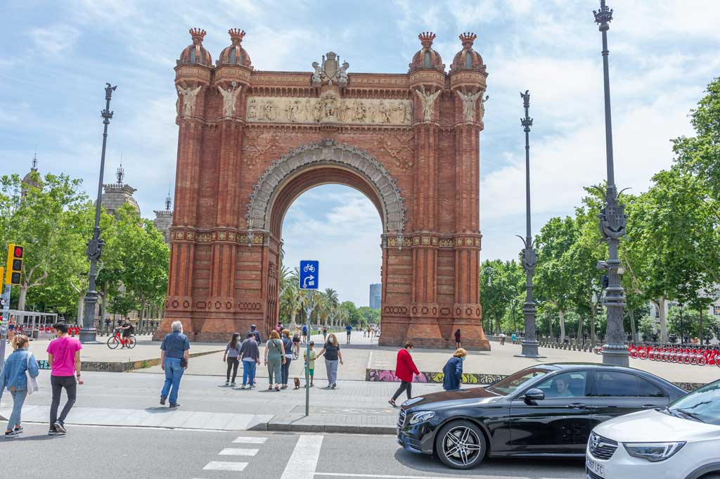 Arco del Triunfo en Barcelona