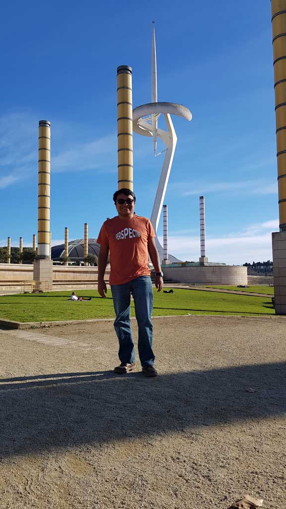 vista del Estadio Olimpico de Montjuic