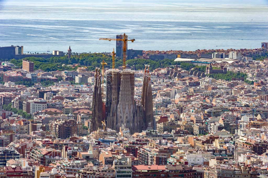 Bunkers vistas de Barcelona